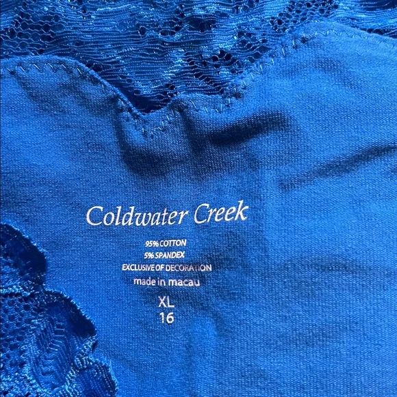 Coldwater Creek xl Colorful Lace Trim Tank Tops - Picture 4 of 4